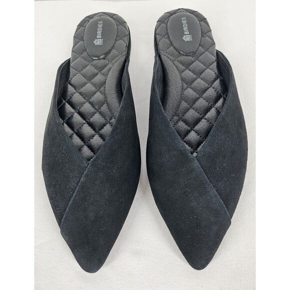 BIRDIES WOMEN'S BLACK SLIDE FLATS CUSHION INNER SOLE SIZE 7 - Picture 3 of 7